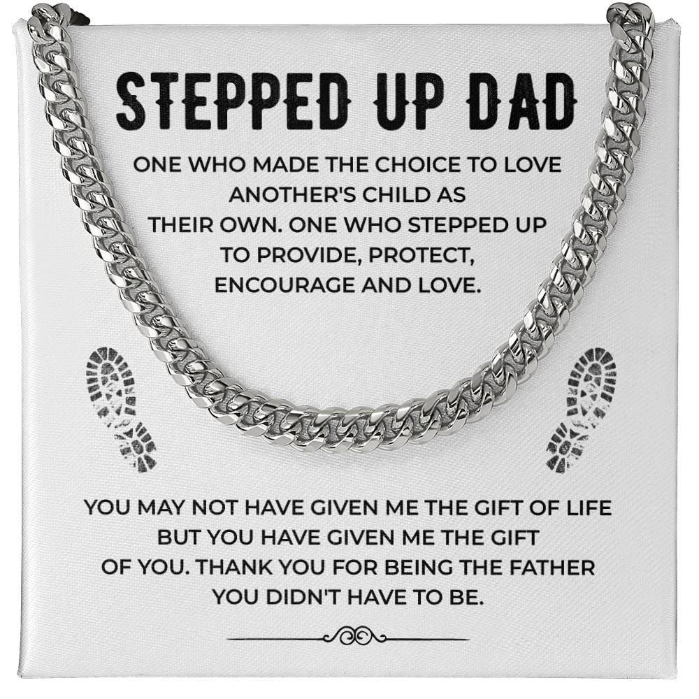 Stepped Up Dad Cuban Chain Necklace from Stepchild