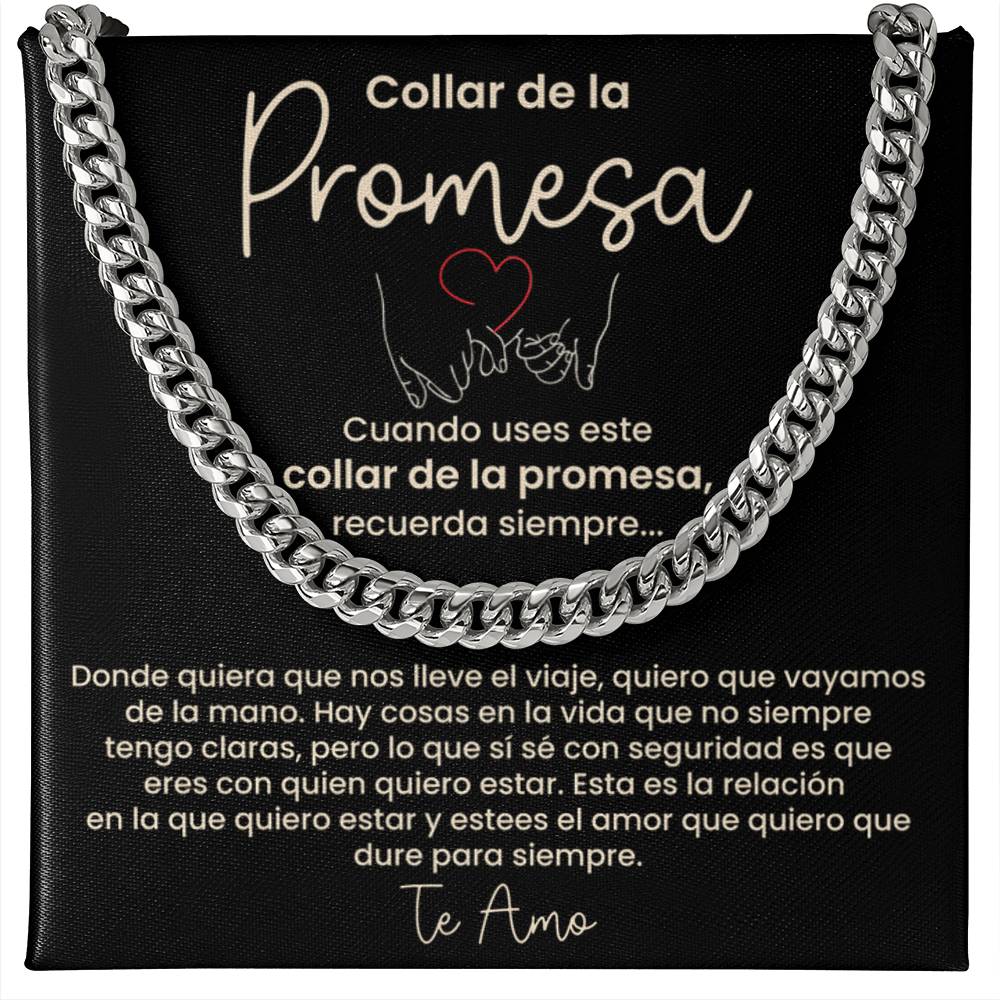 Collar de la Promesa - Regalo Romántico para Novio o Esposo, Perfecto para San Valentín, Aniversarios y Promesas de Amor Eterno