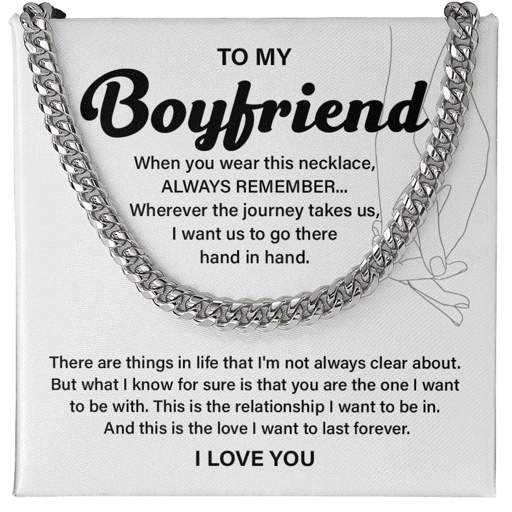 Anniversary Necklace Gift for Boyfriend with Gift Box
