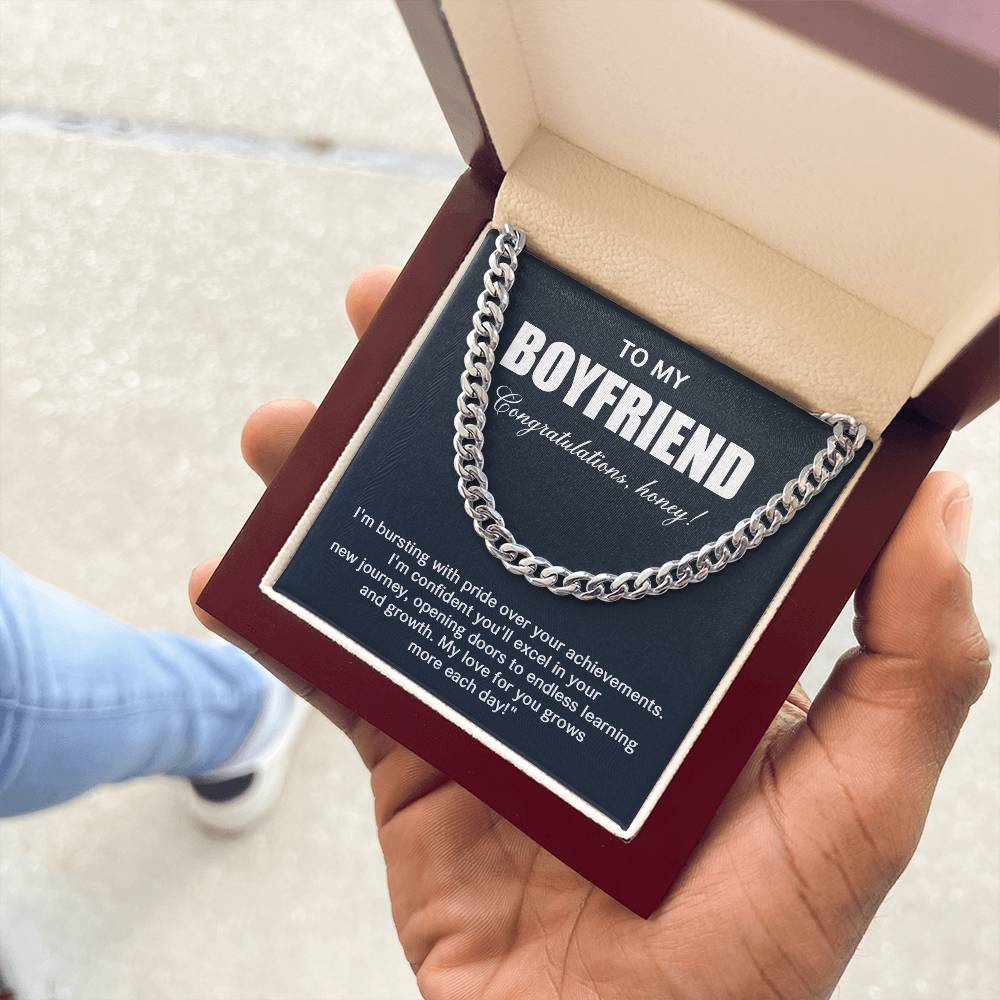 Cuban Chain Gift for Boyfriend Graduation