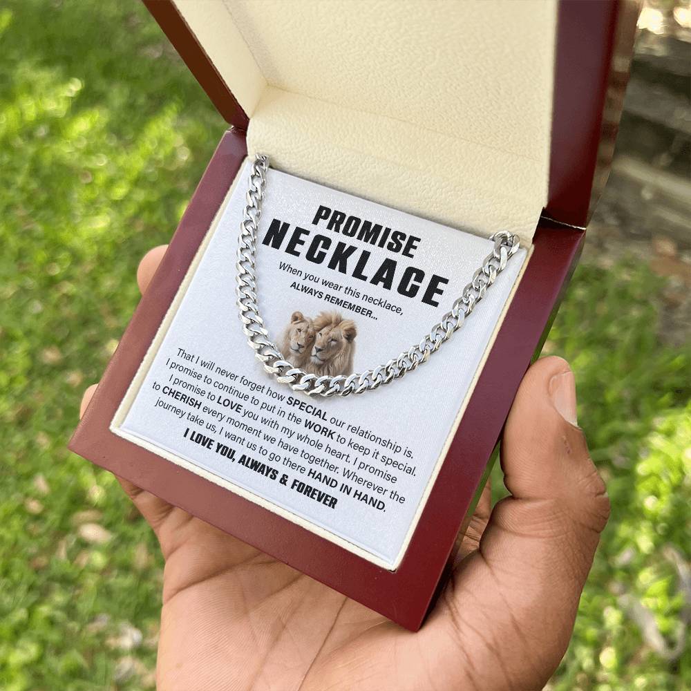 Lion Couple Promise Necklace – For Him.