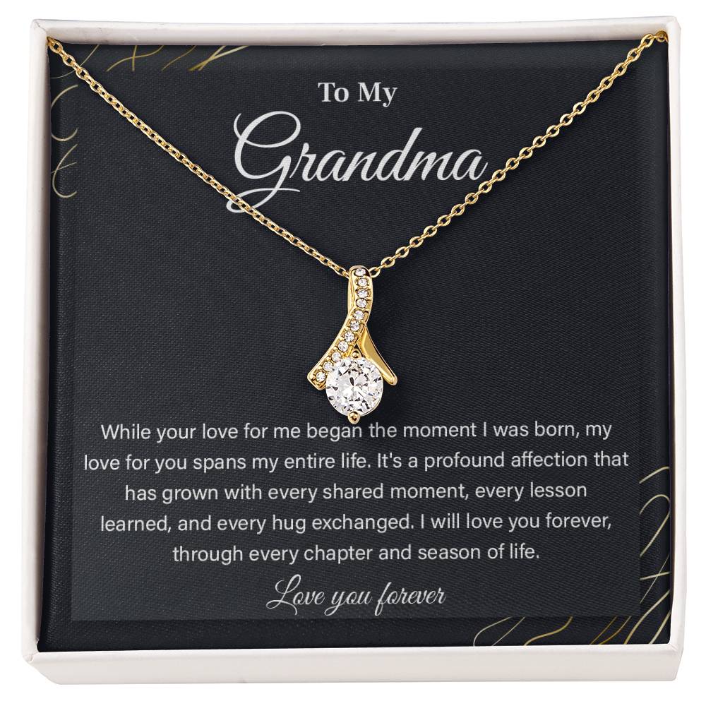 Cherished Gift for Grandma With Eternal Love Note
