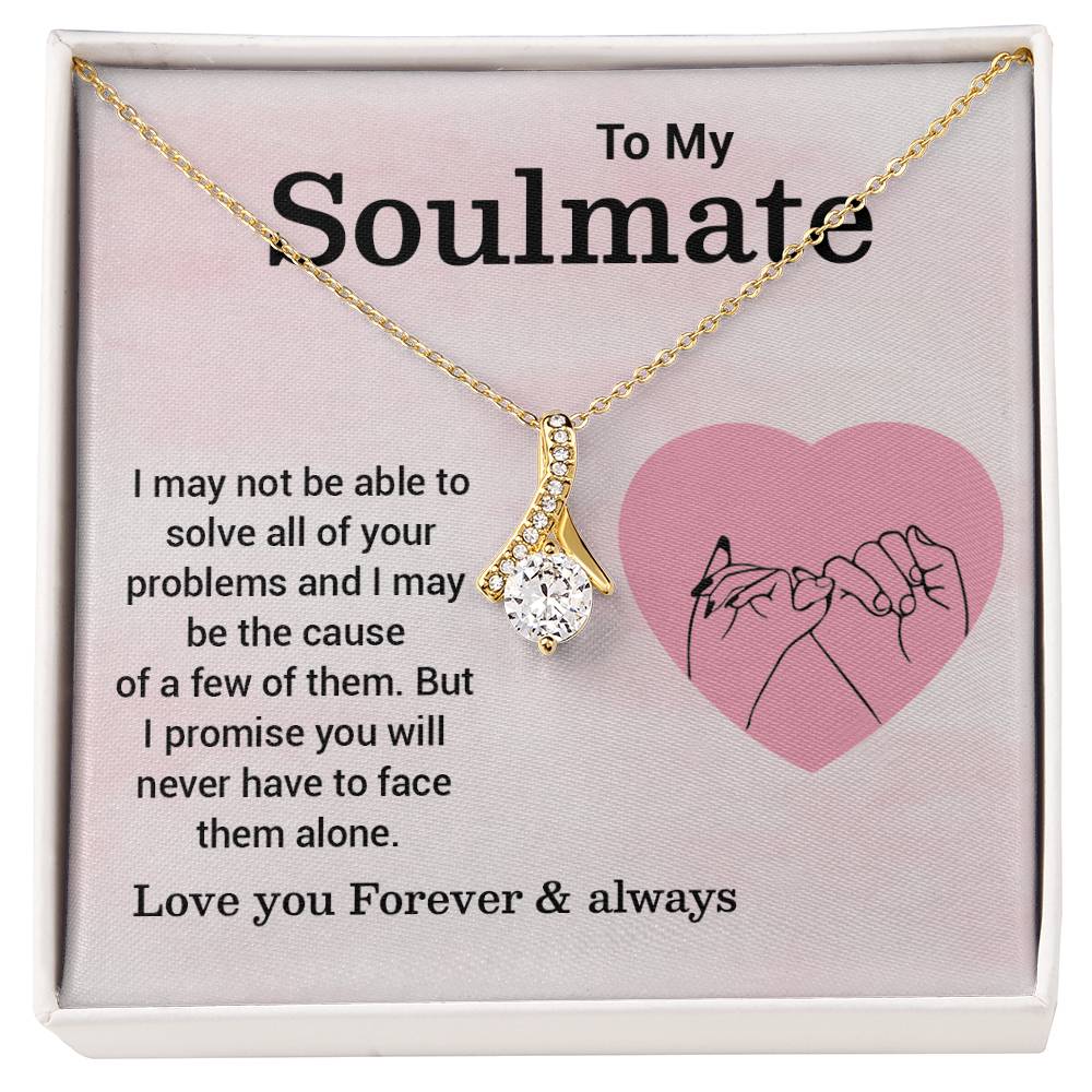 Soulmate Necklace Gift – Pinky Promise Message Card