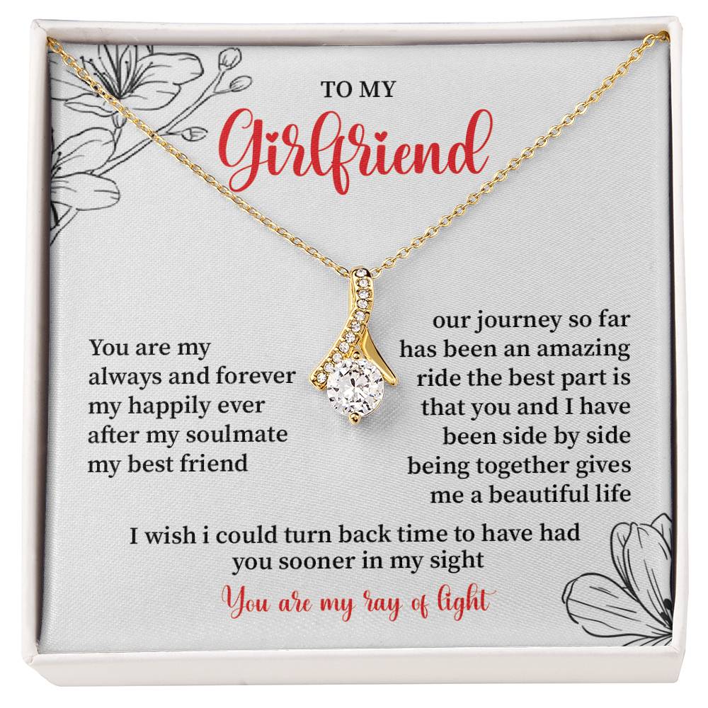 To My Girlfriend - Jewelry Gift with Message Card