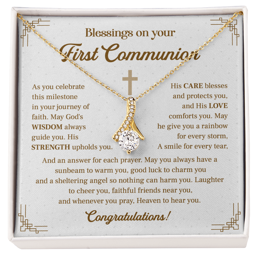 Blessings On Your First Communion Necklace