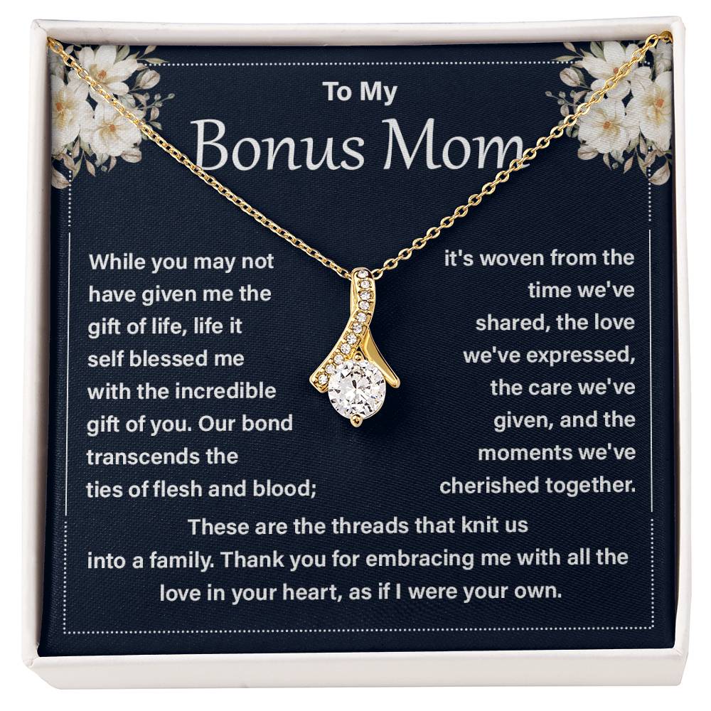 Bonus Mom Necklace from Daughter Gift Box