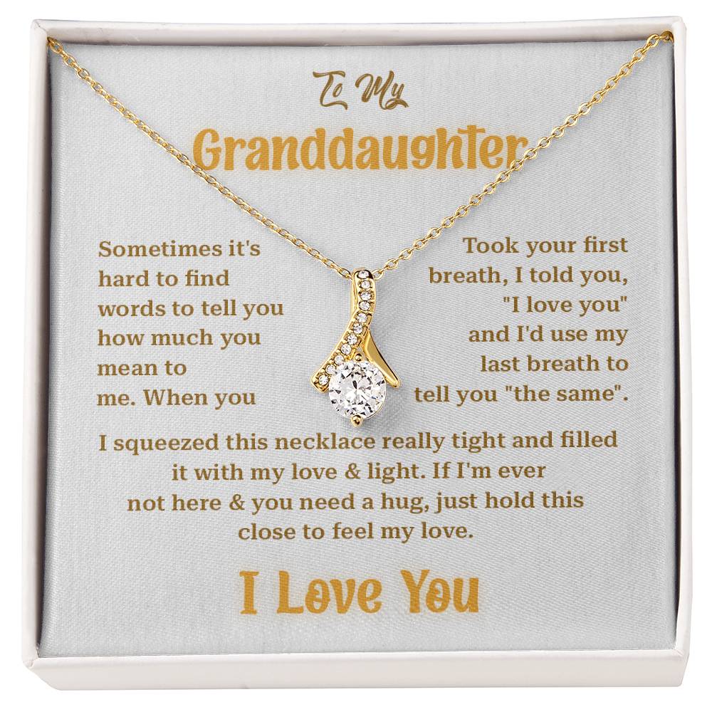 Granddaughter Gift from Grandma Sparkle Necklace Box