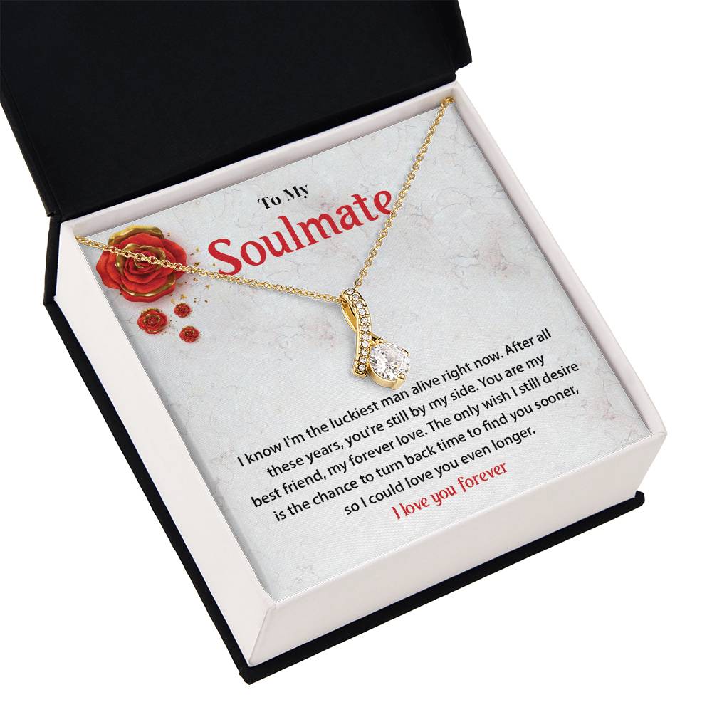 Forever Love Soulmate Necklace Gift for Wife or Girlfriend
