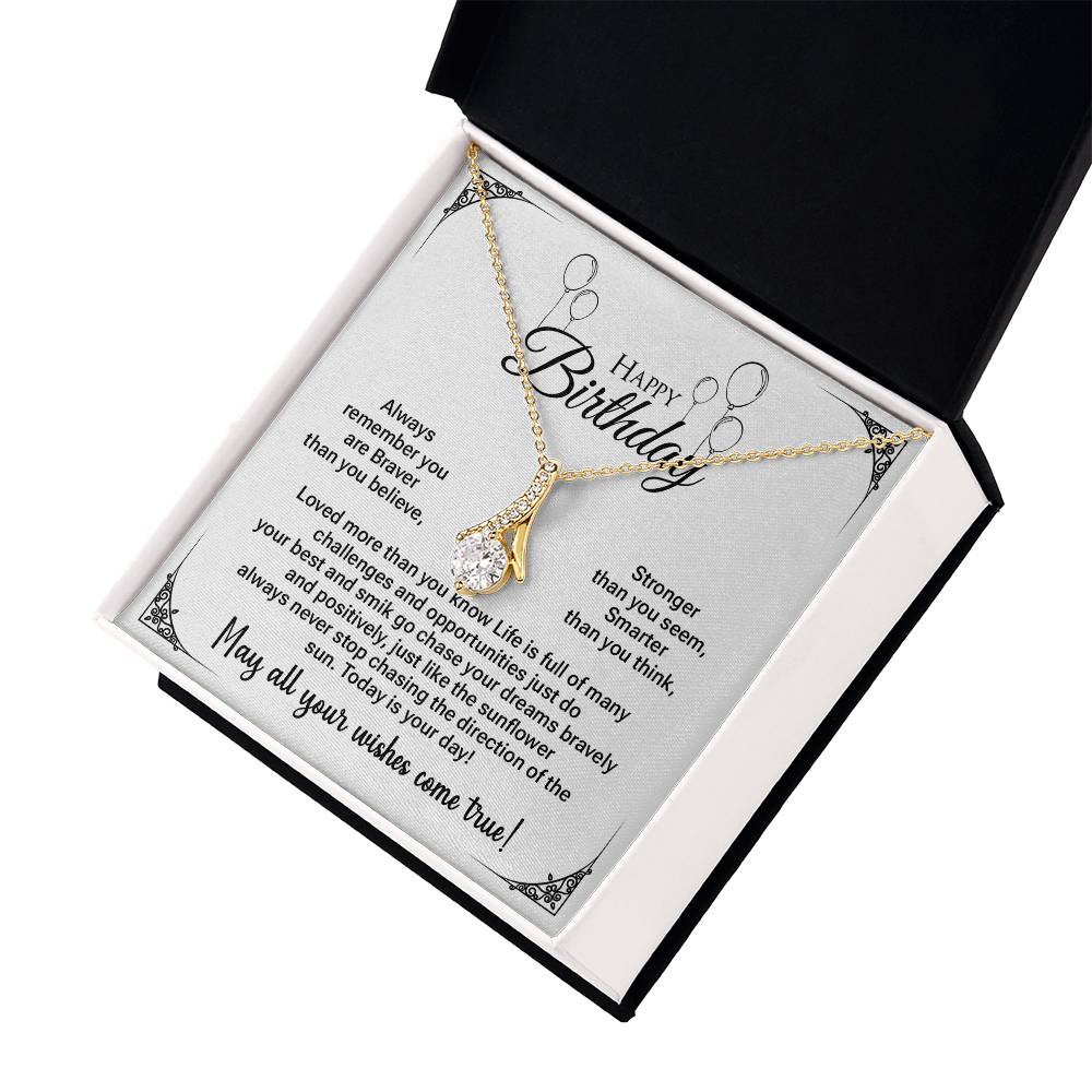 13th Birthday Gift for Teen Girl – Heart Necklace with Message Card