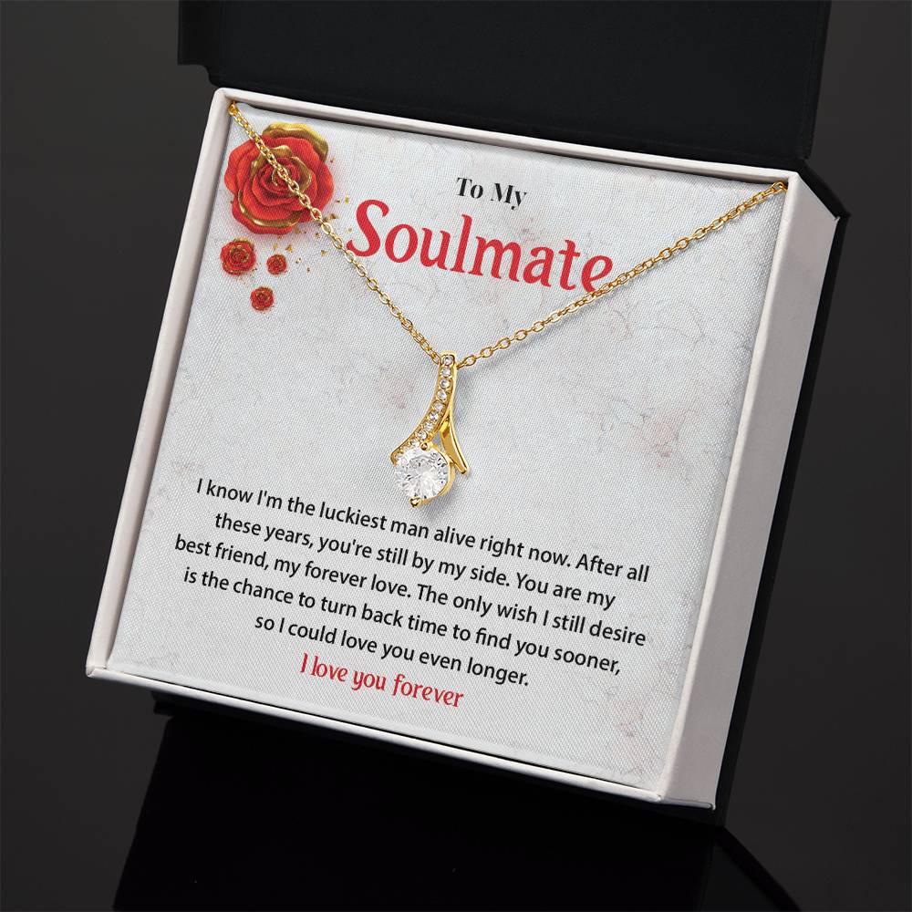 Forever Love Soulmate Necklace Gift for Wife or Girlfriend