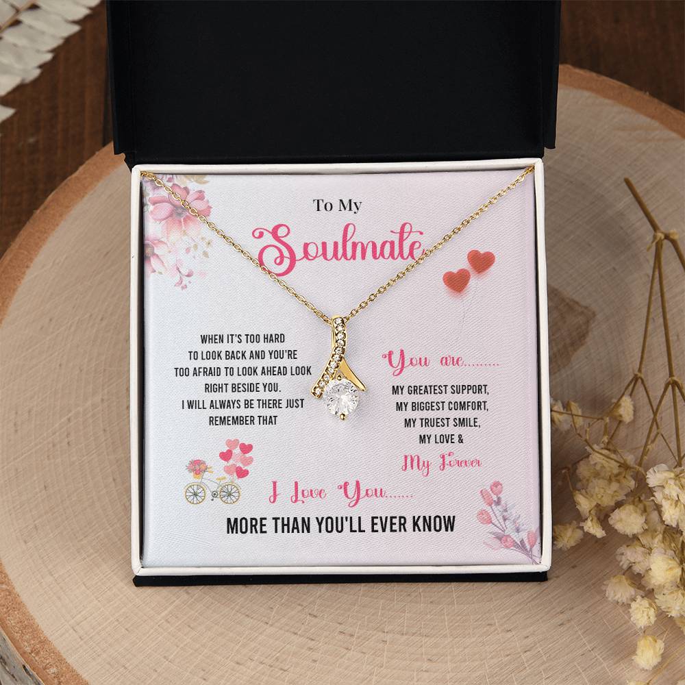 Comfort Necklace Gift for Soulmate with Love Card