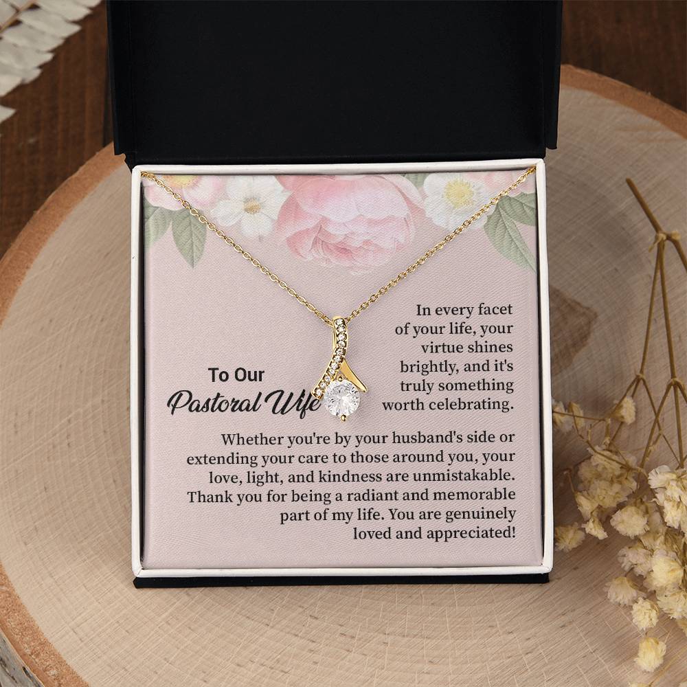 Christian Gift for Pastor’s Wife – Necklace & Message