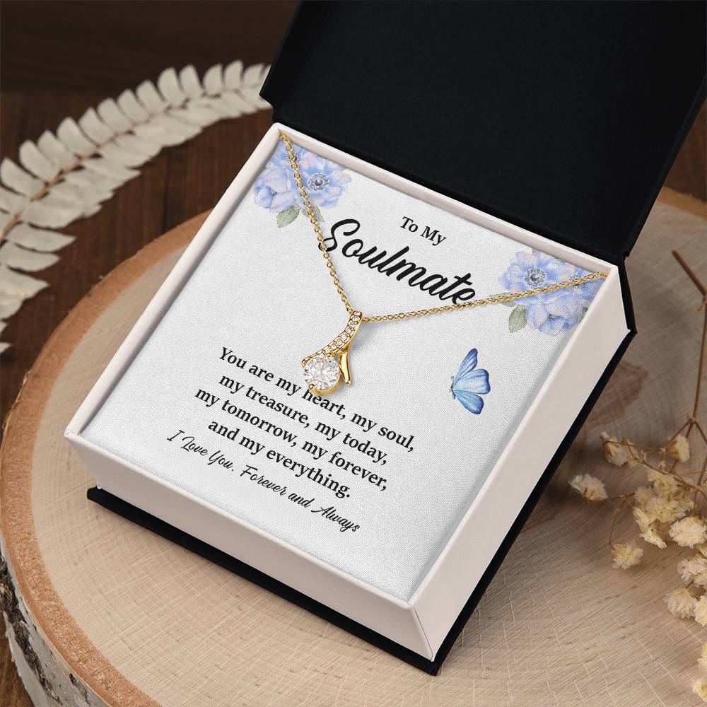 Soulmate Pendant Necklace Gift for Her – Gift Box