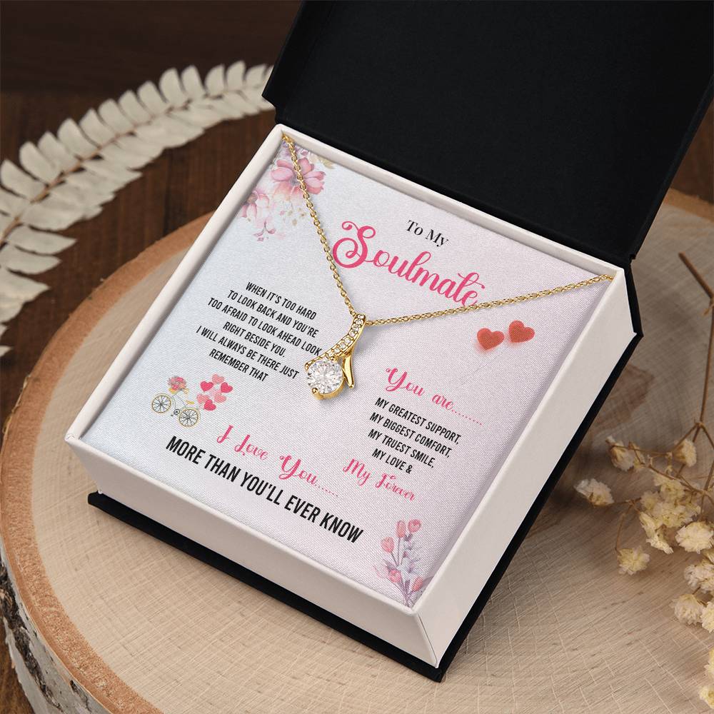 Comfort Necklace Gift for Soulmate with Love Card