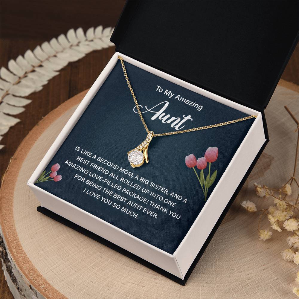 Aunt Necklace Gift – Second Mom and Best Friend