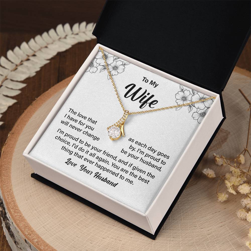 Necklace Gift for Wife from Husband with Gift Box