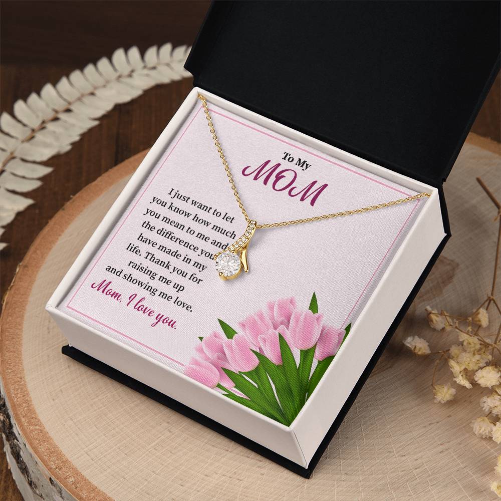 Gift for Mom from Daughter – Necklace with Message Card