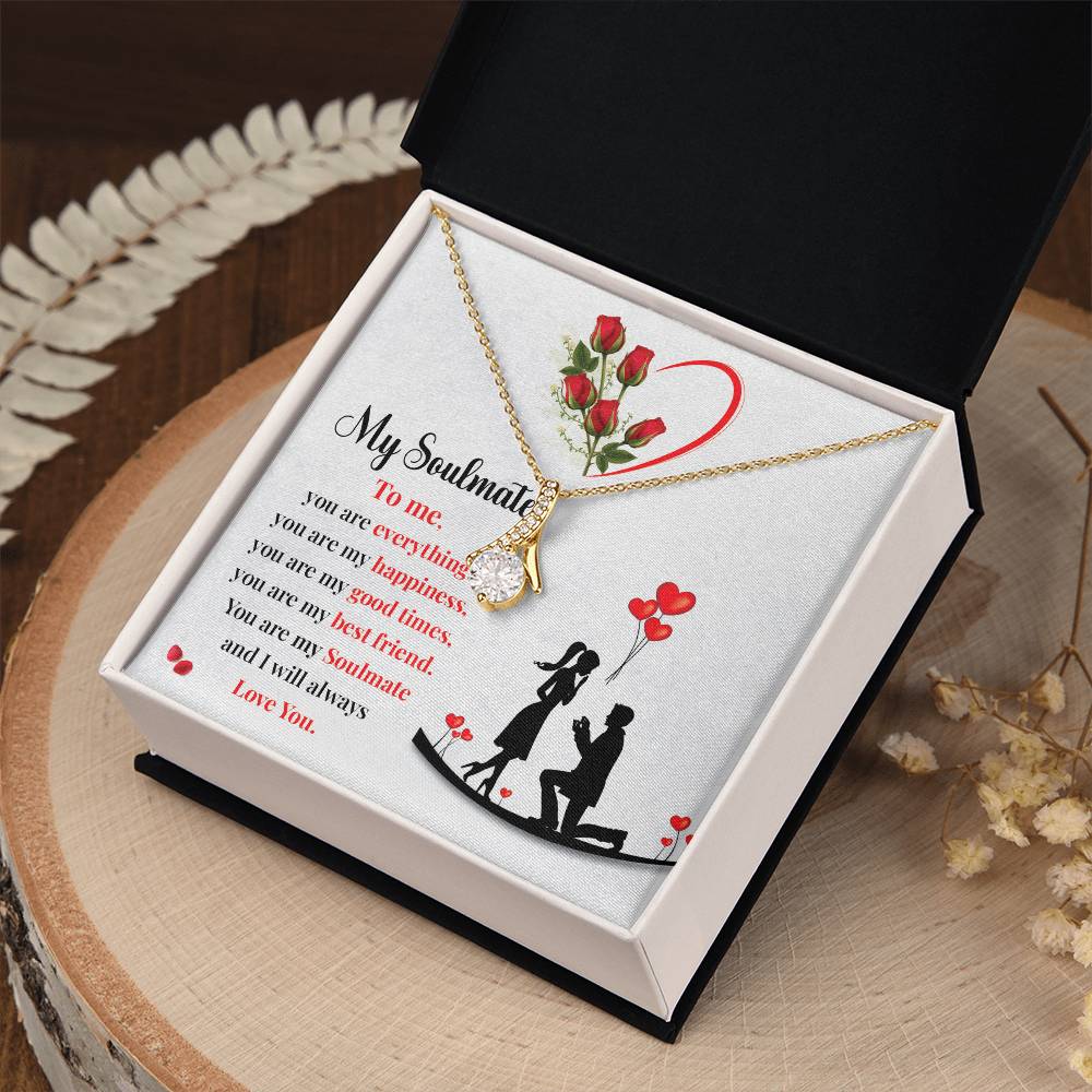 Proposal Gift Necklace for Soulmate with Love Card