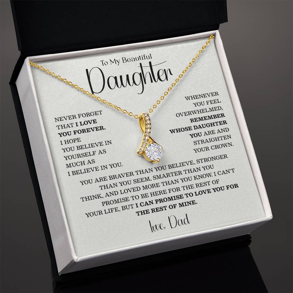 Teardrop Necklace for Daughter from Dad – Inspirational Gift