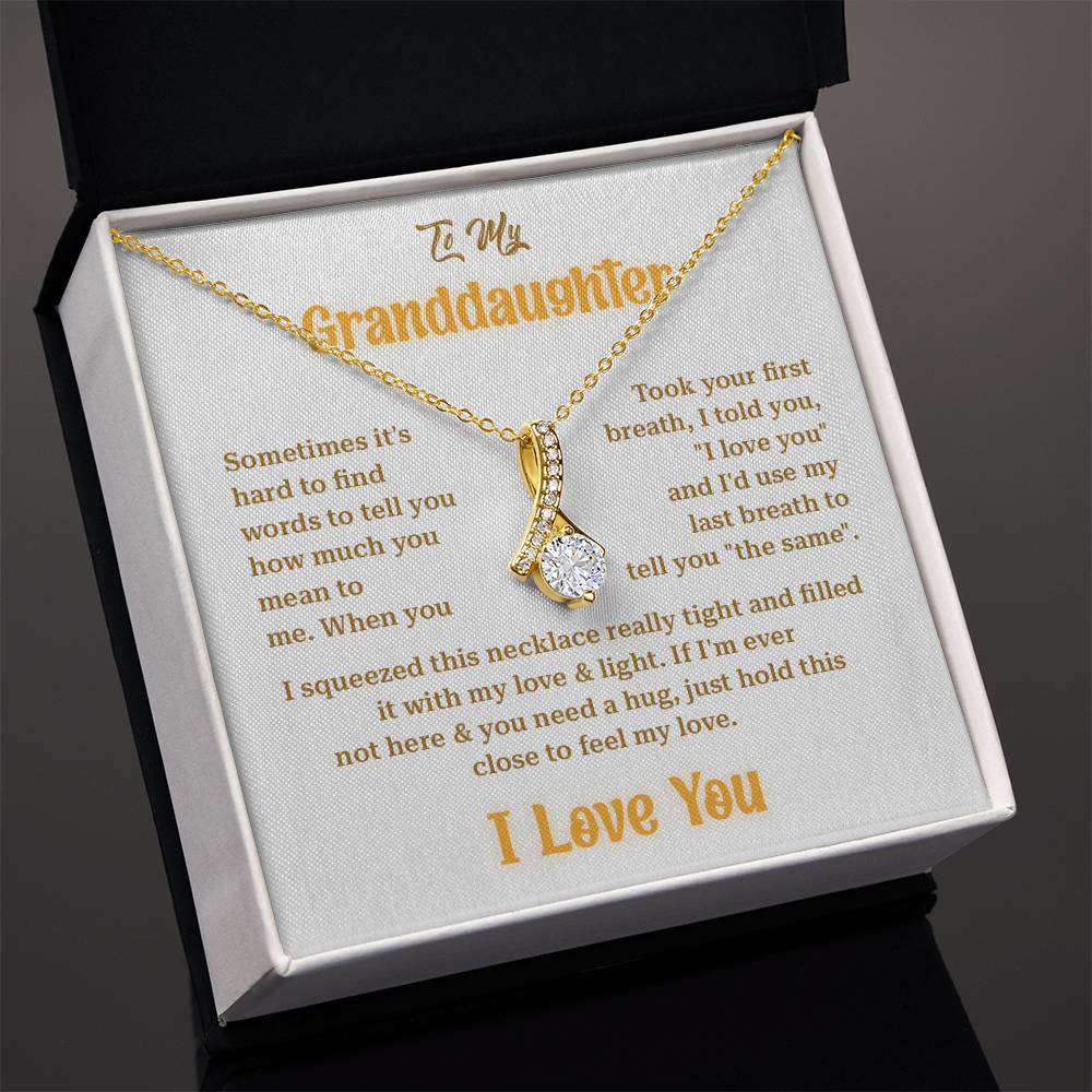 Granddaughter Gift from Grandma Sparkle Necklace Box