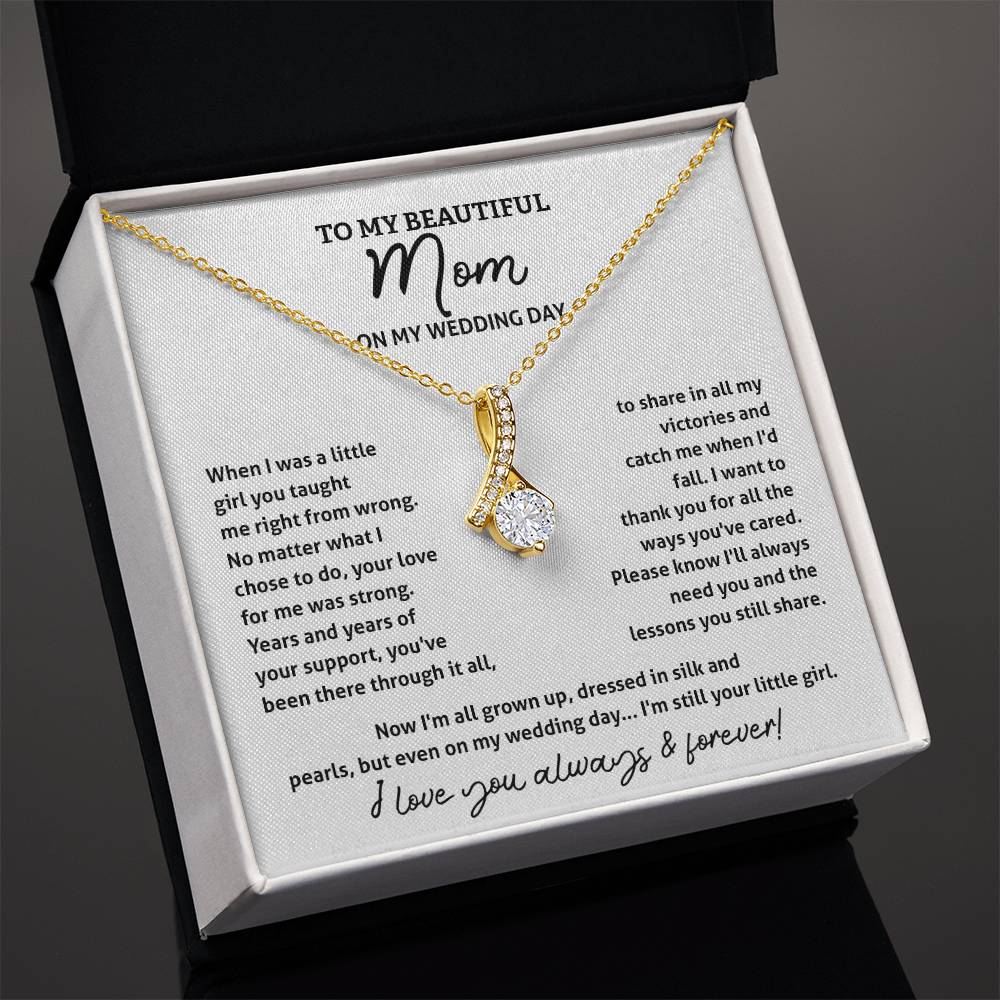 Wedding Day Gift for Mom – Poetic Necklace Box
