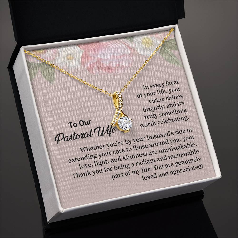 Christian Gift for Pastor’s Wife – Necklace & Message
