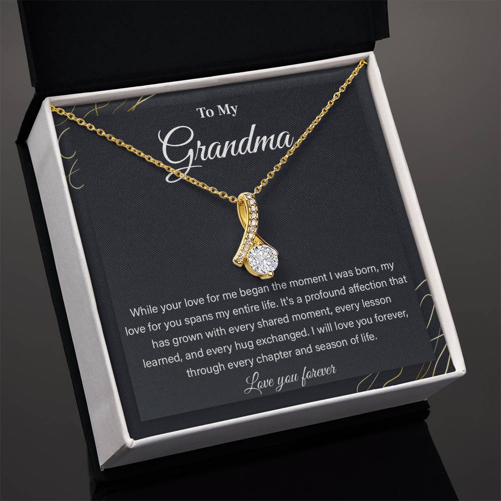 Cherished Gift for Grandma With Eternal Love Note