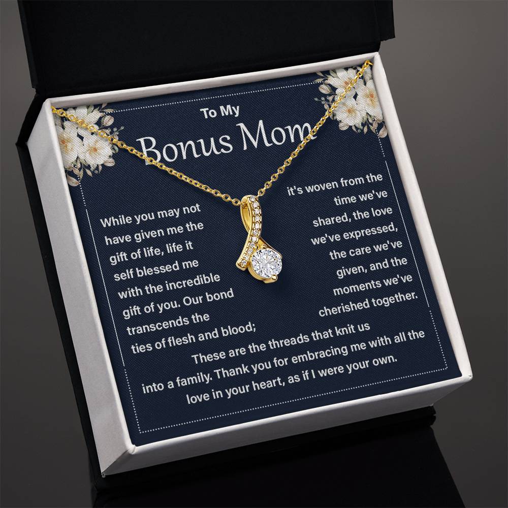 Bonus Mom Necklace from Daughter Gift Box
