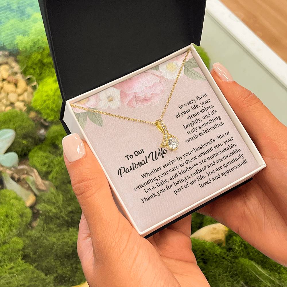 Christian Gift for Pastor’s Wife – Necklace & Message