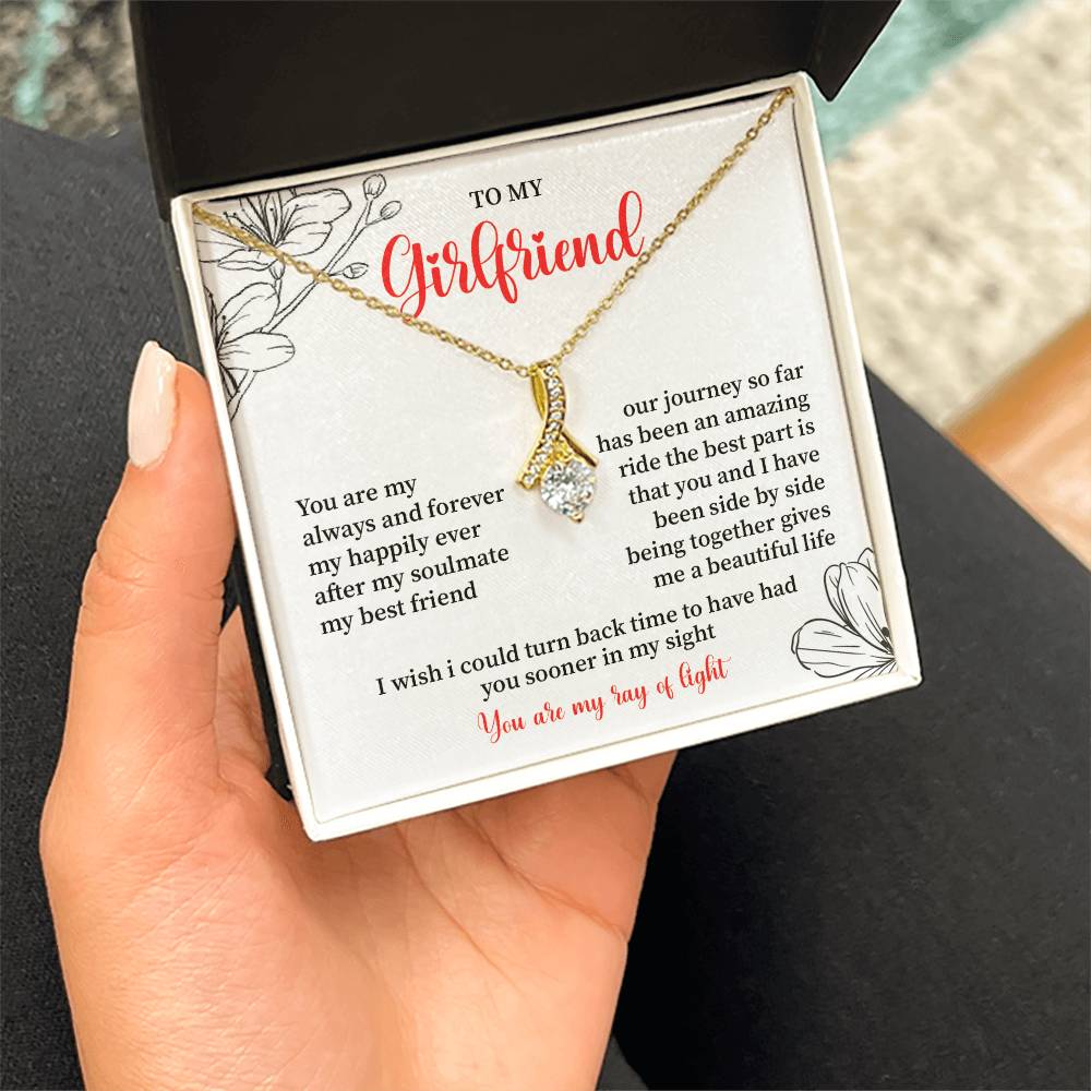To My Girlfriend - Jewelry Gift with Message Card