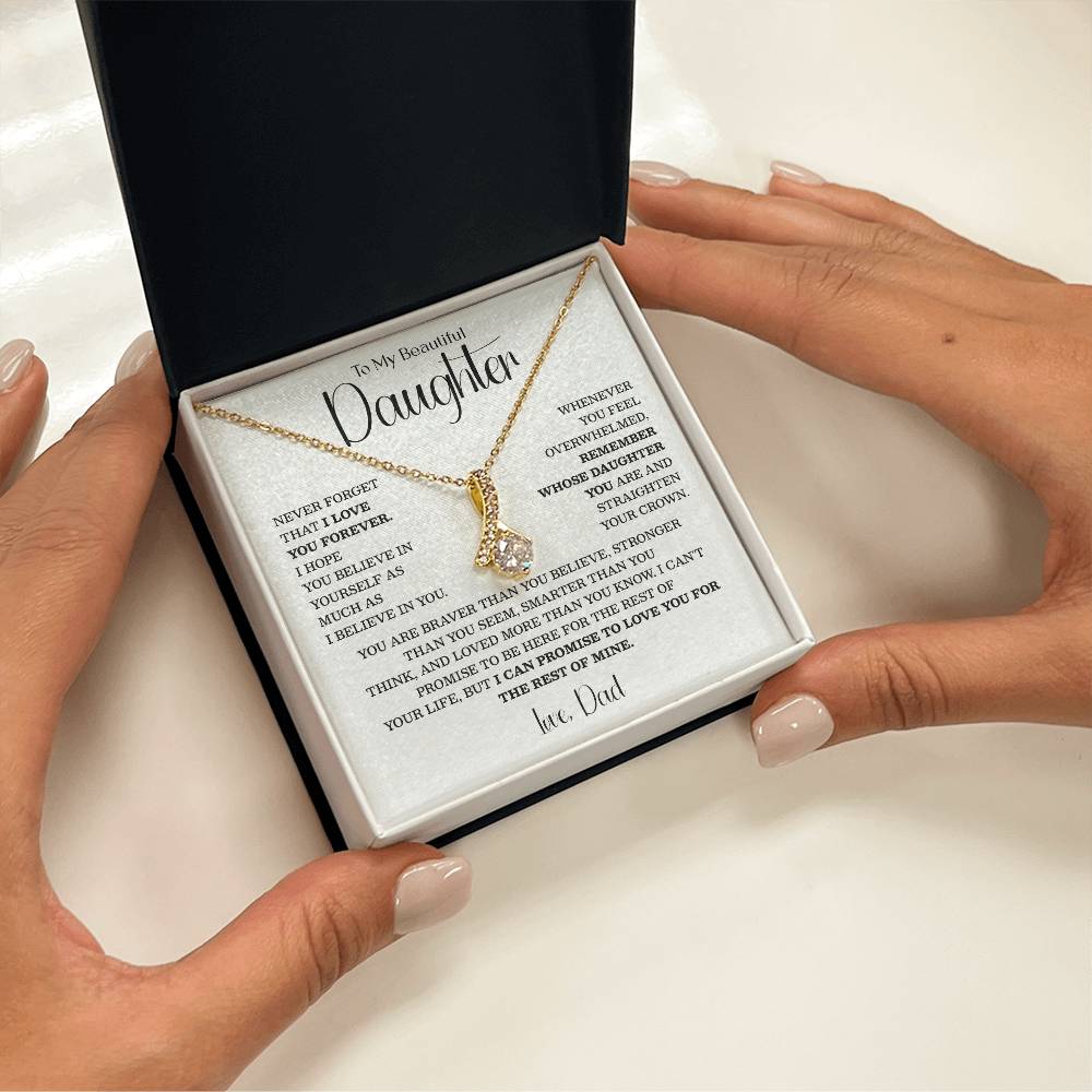 Teardrop Necklace for Daughter from Dad – Inspirational Gift