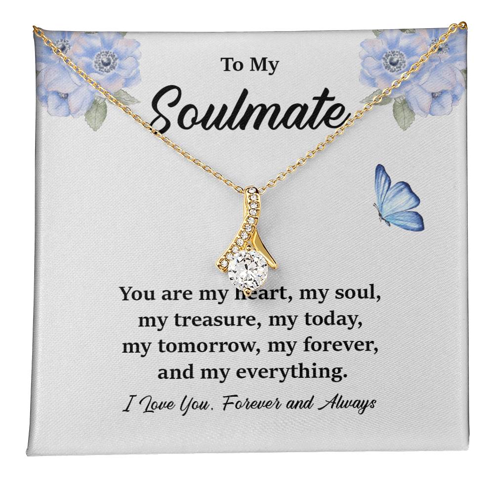Soulmate Pendant Necklace Gift for Her – Gift Box