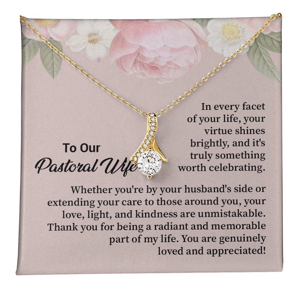 Christian Gift for Pastor’s Wife – Necklace & Message