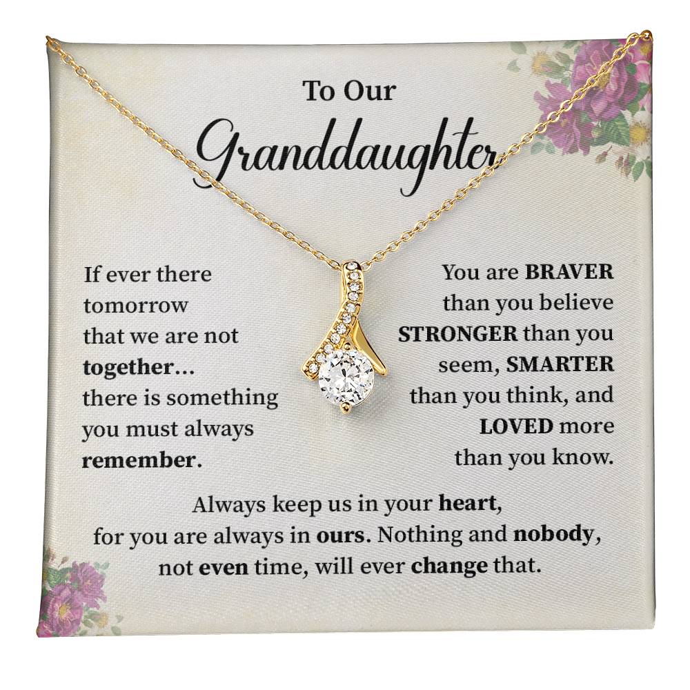 To Our Granddaughter Necklace – Gift From Grandparants