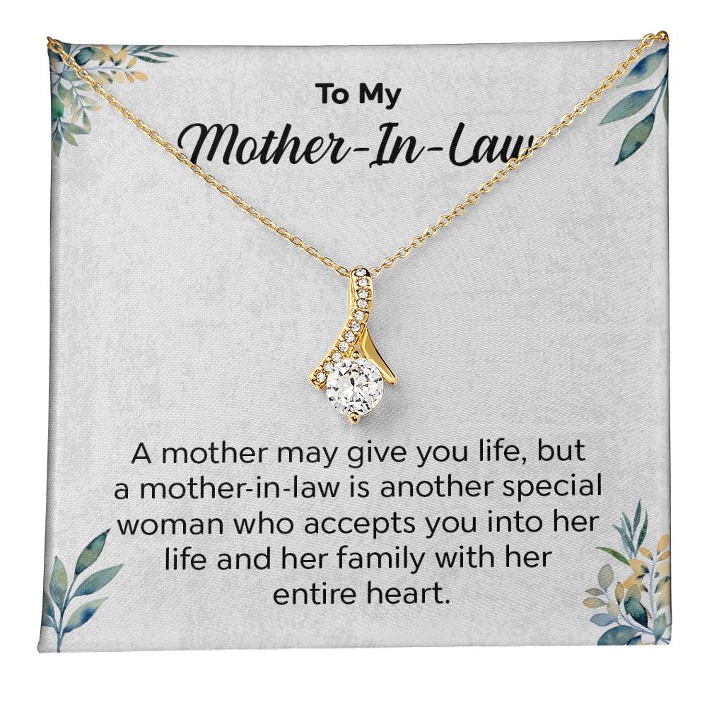 Gift for Mother-in-Law Necklace with Message Card