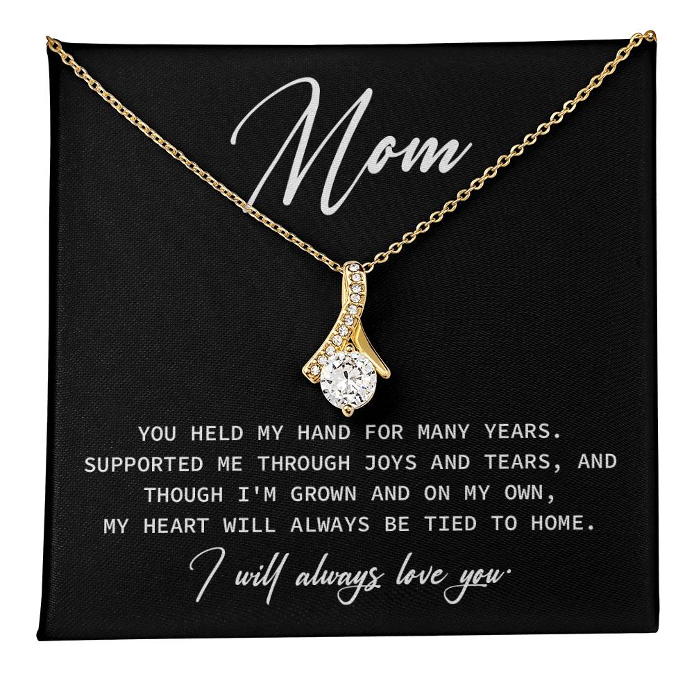 Necklace Gift For Mom From Child With Loving Message
