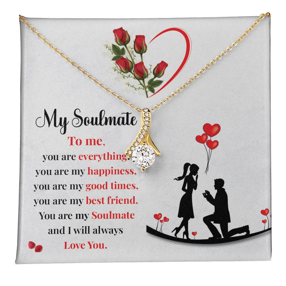 Proposal Gift Necklace for Soulmate with Love Card