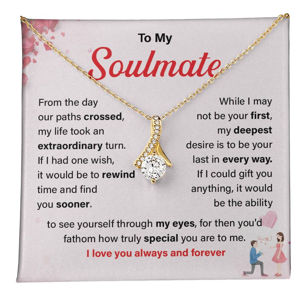 To My Soulmate Necklace Gift For Wife