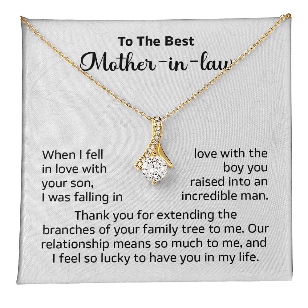 Mother-in-Law Gift from Bride – Necklace with Gift Card