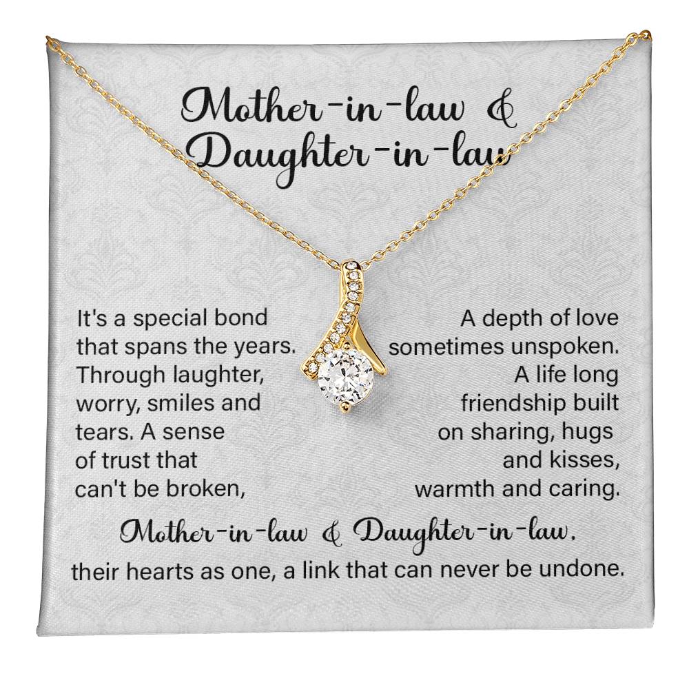 Mother-in-Law to Daughter-in-Law Necklace Gift