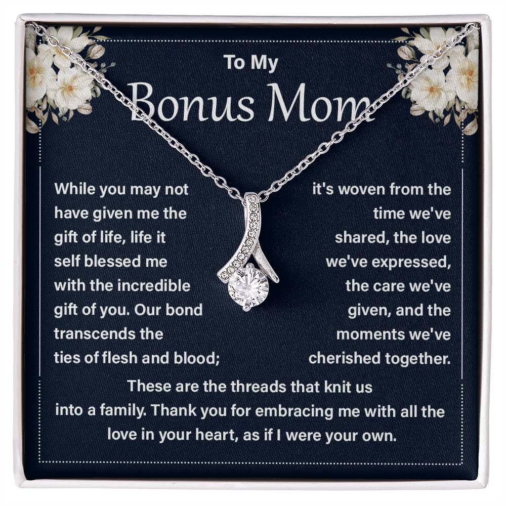 Bonus Mom Necklace from Daughter Gift Box