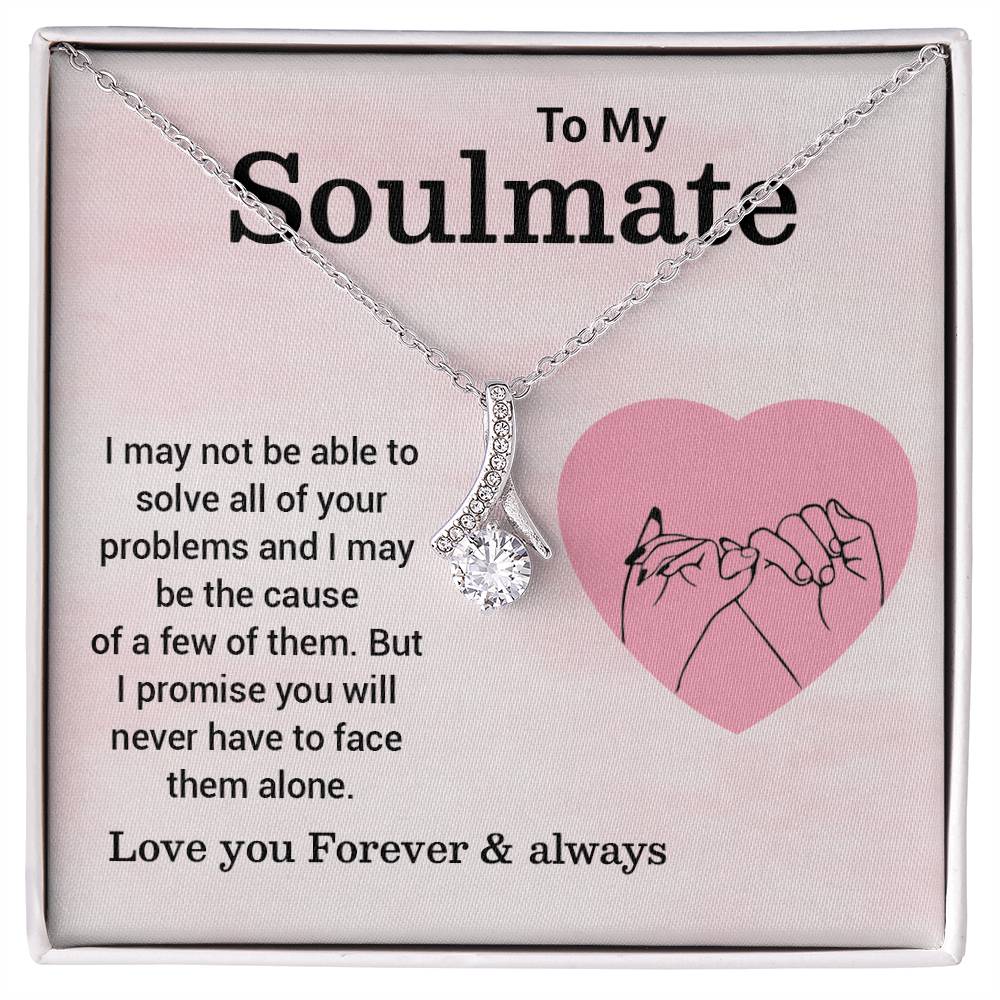 Soulmate Necklace Gift – Pinky Promise Message Card