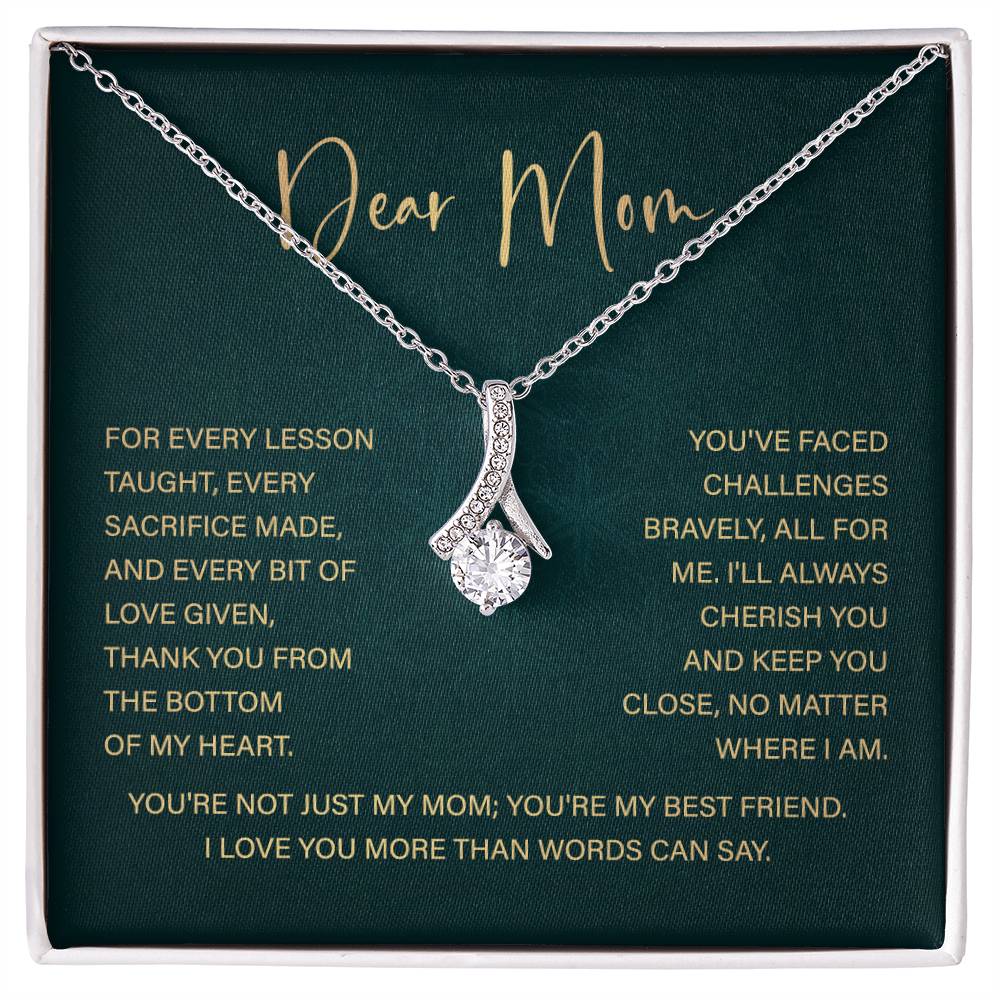 To My Mom Necklace Gift – Heartfelt Message for Best Friend & Hero
