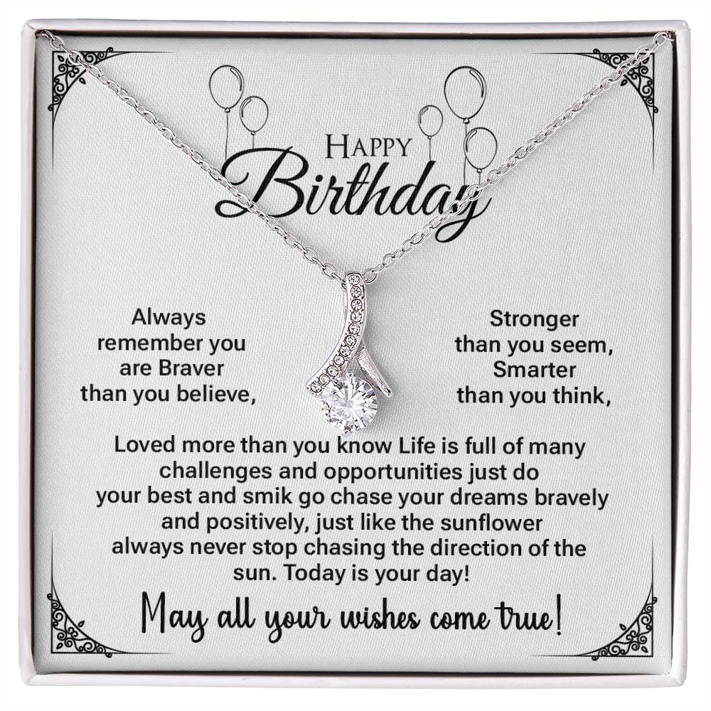 13th Birthday Gift for Teen Girl – Heart Necklace with Message Card