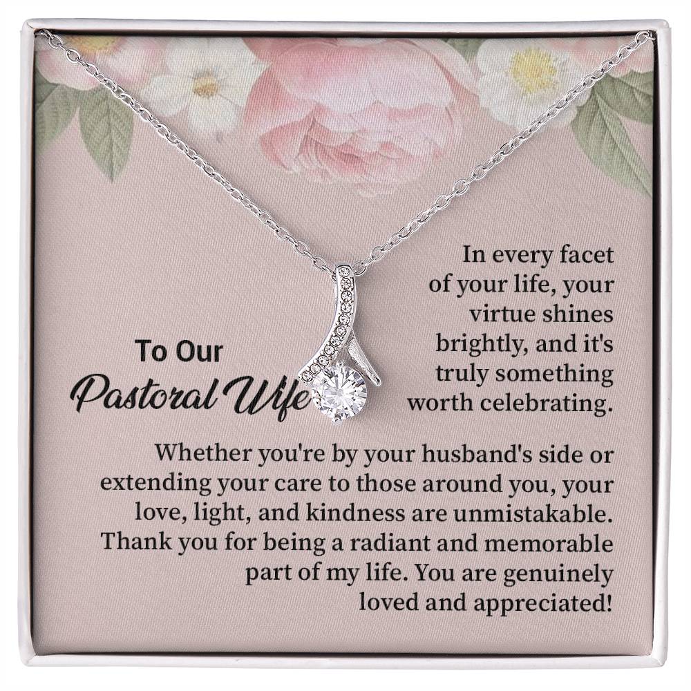 Christian Gift for Pastor’s Wife – Necklace & Message