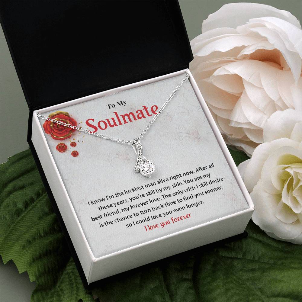 Forever Love Soulmate Necklace Gift for Wife or Girlfriend