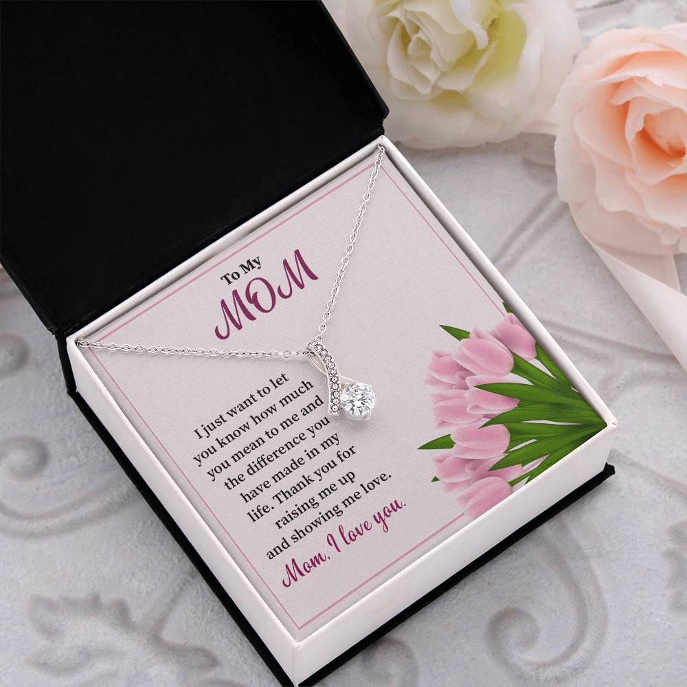 Gift for Mom from Daughter – Necklace with Message Card
