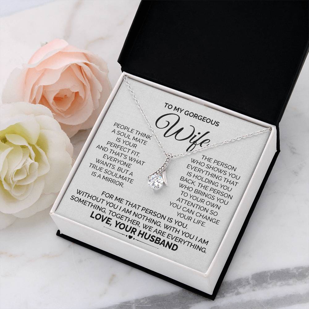 Wife Necklace from Husband With Message Card