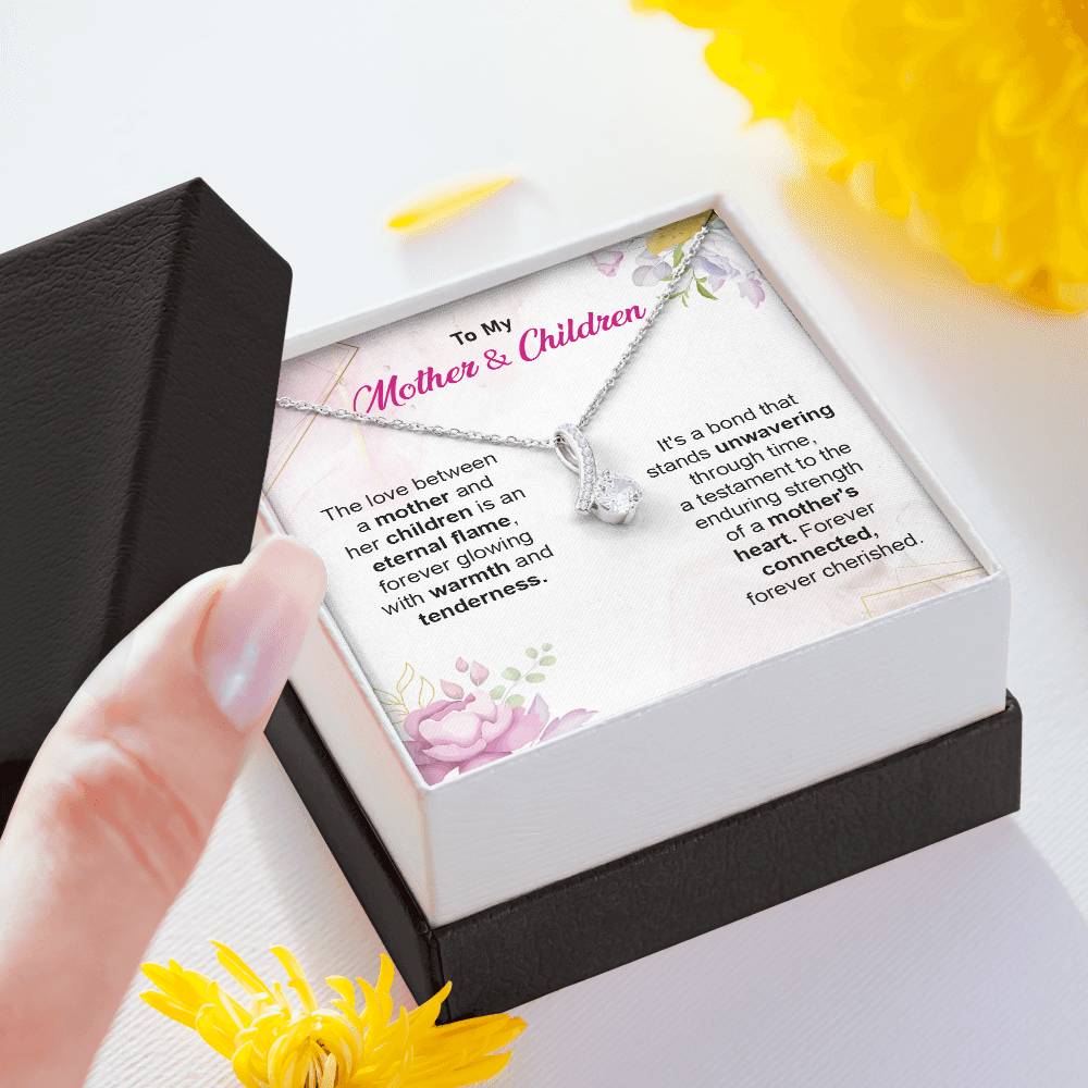 Mother & Children Bond Necklace Gift Box