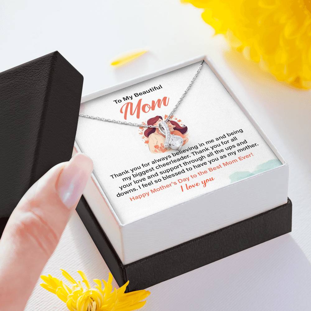 Mother’s Day Necklace Gift for Mom with Gift Box